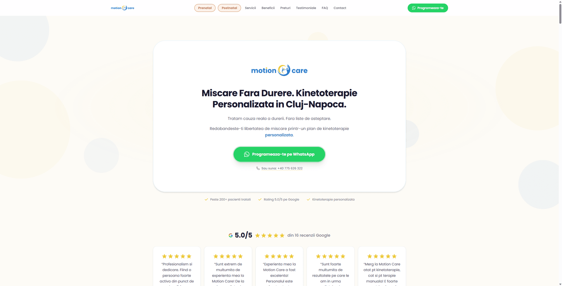 Motion Care — Kinetoterapie Cluj